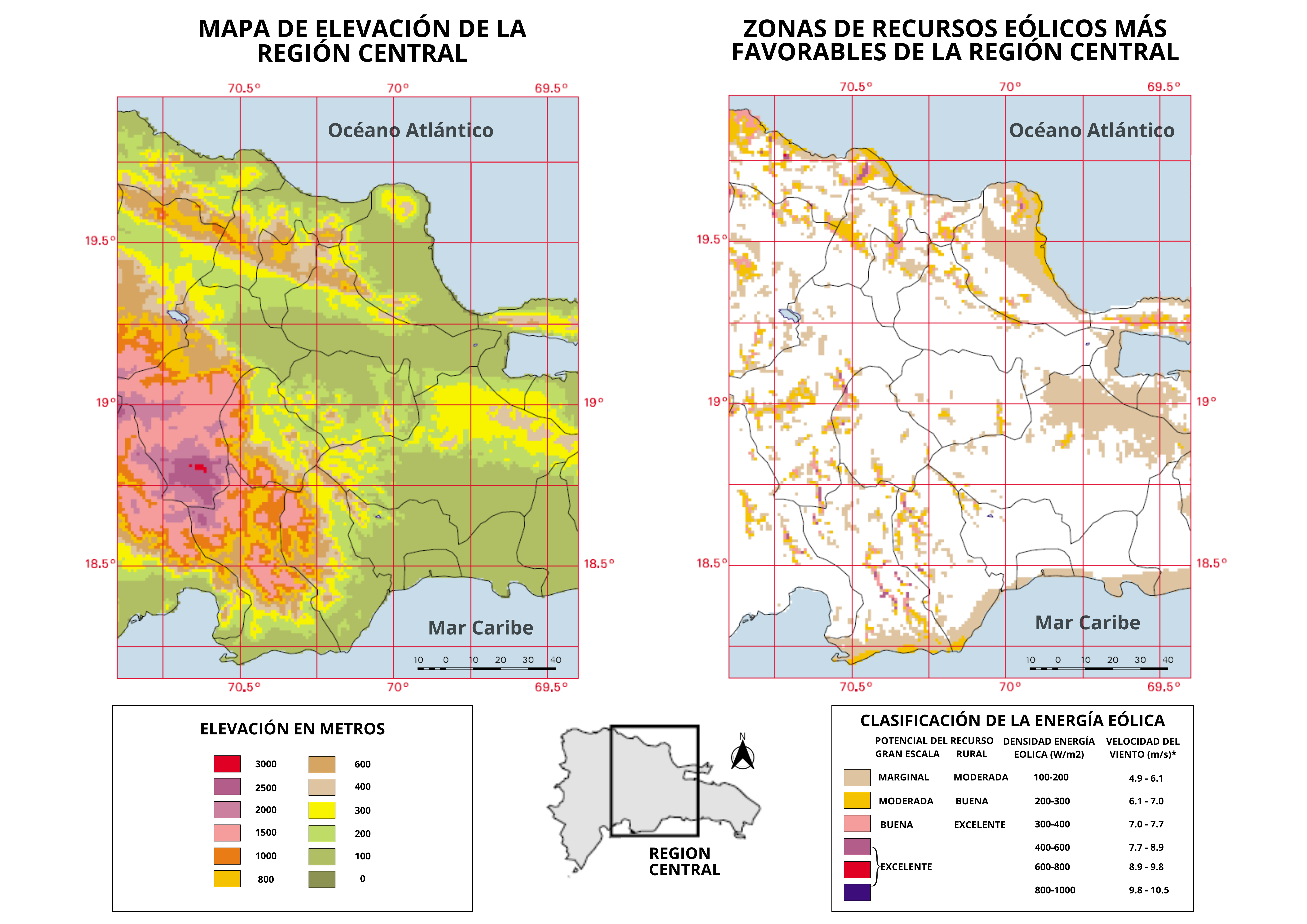 Mapa de Recurso Eólico de República Dominicana - Distribución Espacial ...